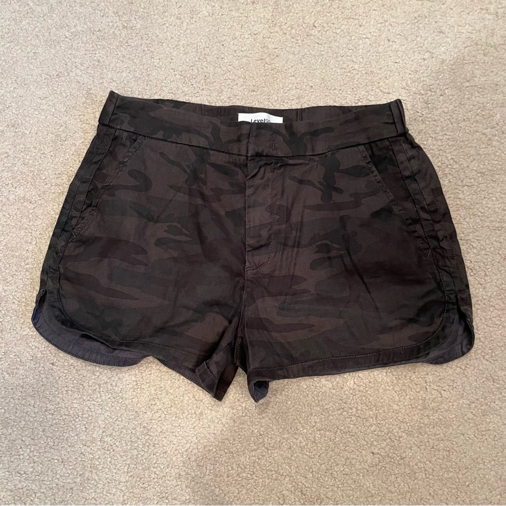 Level 99 Black Camo Women's Athletic Shorts